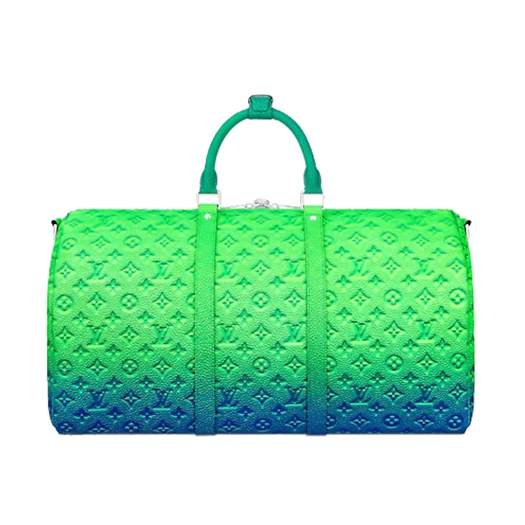 Louis Vuitton Keepall 50B Taurillon Illusion Blue/Green - Image 2
