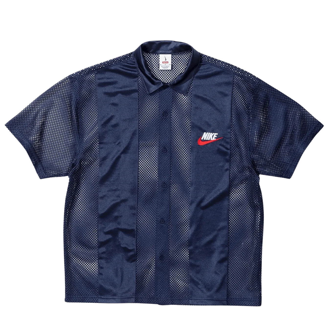 Supreme x Nike Mesh S/S Shirt 'Navy'